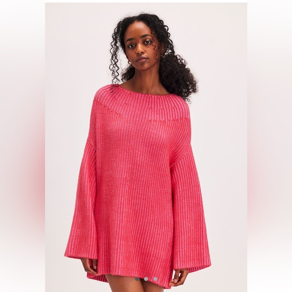 Free People Sweaters - We The Free Charlotte Tunic In Blossom Glow, Sz XL, New